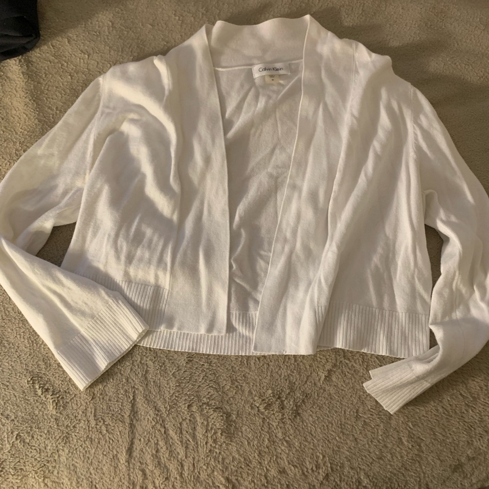 Calvin Klein cardigan.